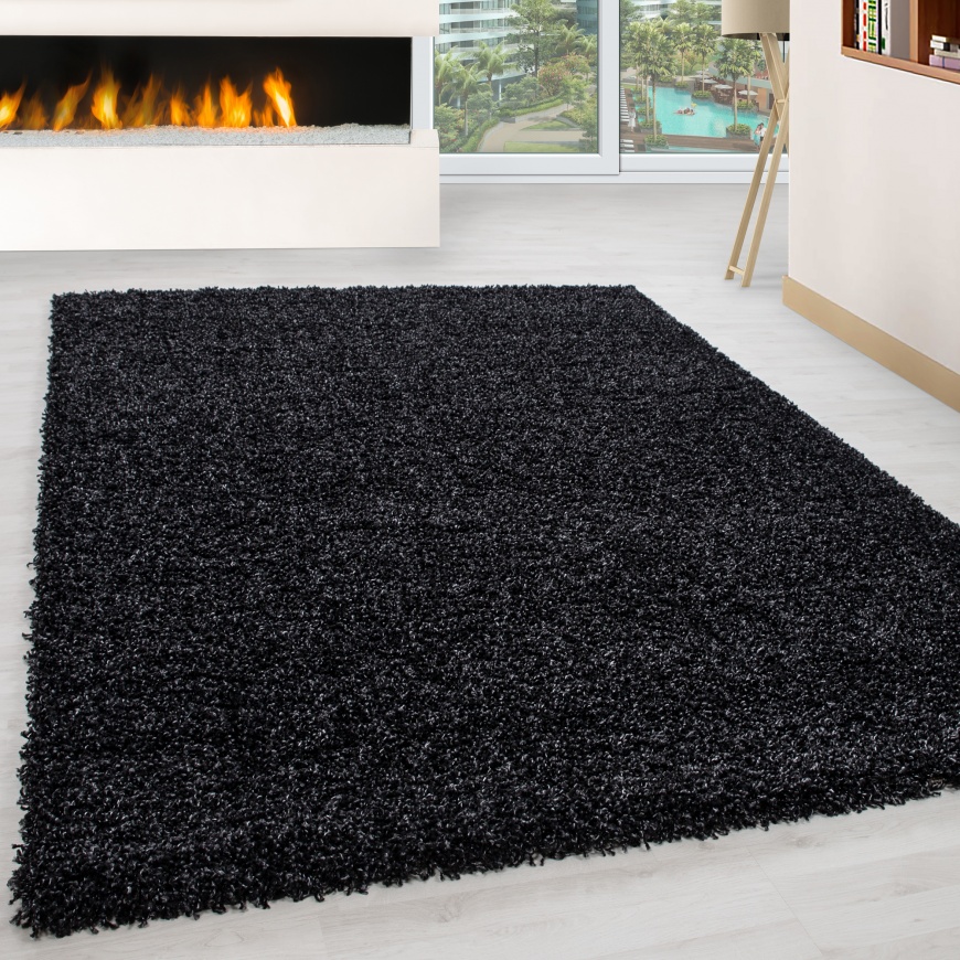 Life Shaggy Plain Anthracite Rug